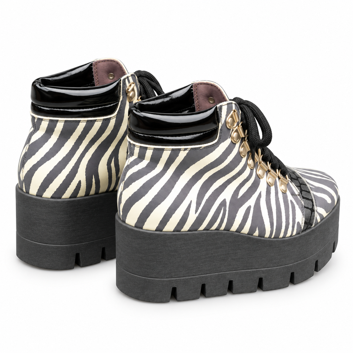 Zapatilla caña alta Zebra
